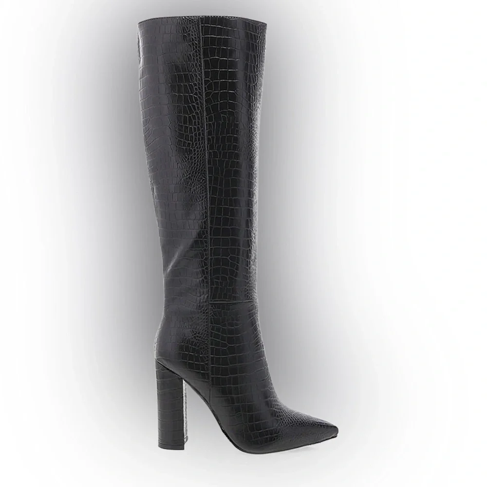 BELLINI MILLA BLACK CROC BOOT - Picture 15 of 15
